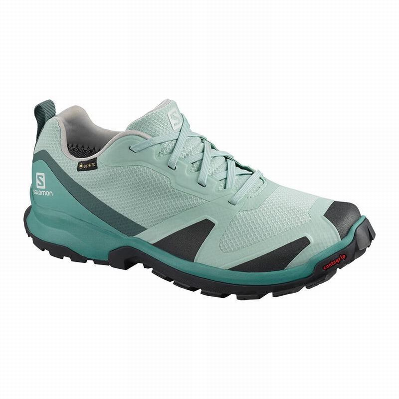 Chaussures De Trail Running Salomon Femme Turquoise - Salomon XA COLLIDER GTX W - France (1830-CVBFS